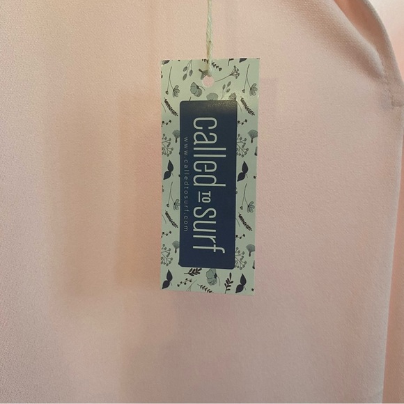 NWT Called to Surf XL Pink Midi Lydia Dress Ruffle Bell Sleeves - Picture 3 of 5